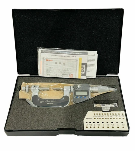 Mitutoyo 324-251-30 Gear Tooth Micrometer 0-25mm Range .00005"/.001mm Resolution