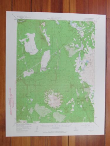 Burney California 1959 Original Vintage USGS Topo Map