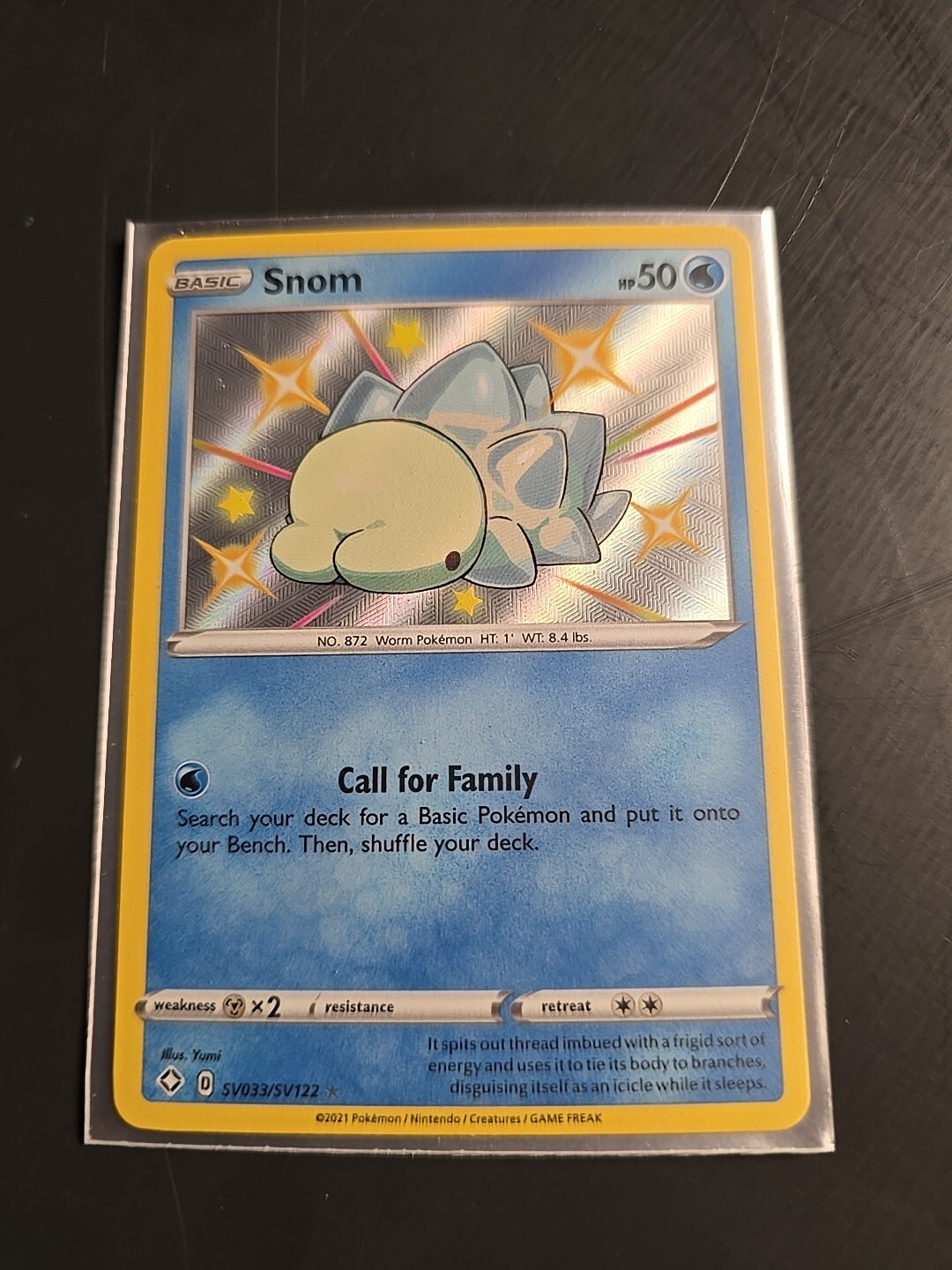 Pokemon TCG Card - Snom SV033/SV122 Shiny Vault Shining Fates - Near Mint