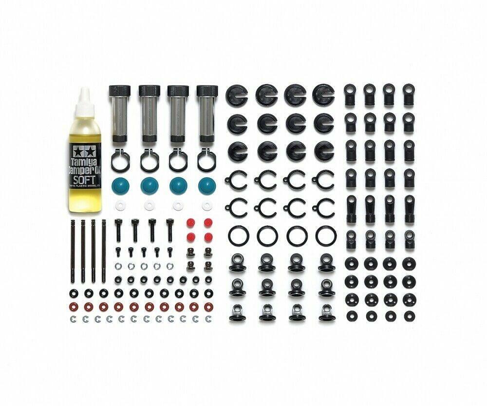Tamiya 54991 CC-02 Aluminum Dampers (4 Pcs.), (CC02/G500/Unimog)