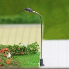 Lot 10 Lampadaires LED Pour Maquette Train échelle Z - 3V, 20mA - Résistances 12-16V Incluses - Déco Plateforme Et Bonsaï - 14 Ans+