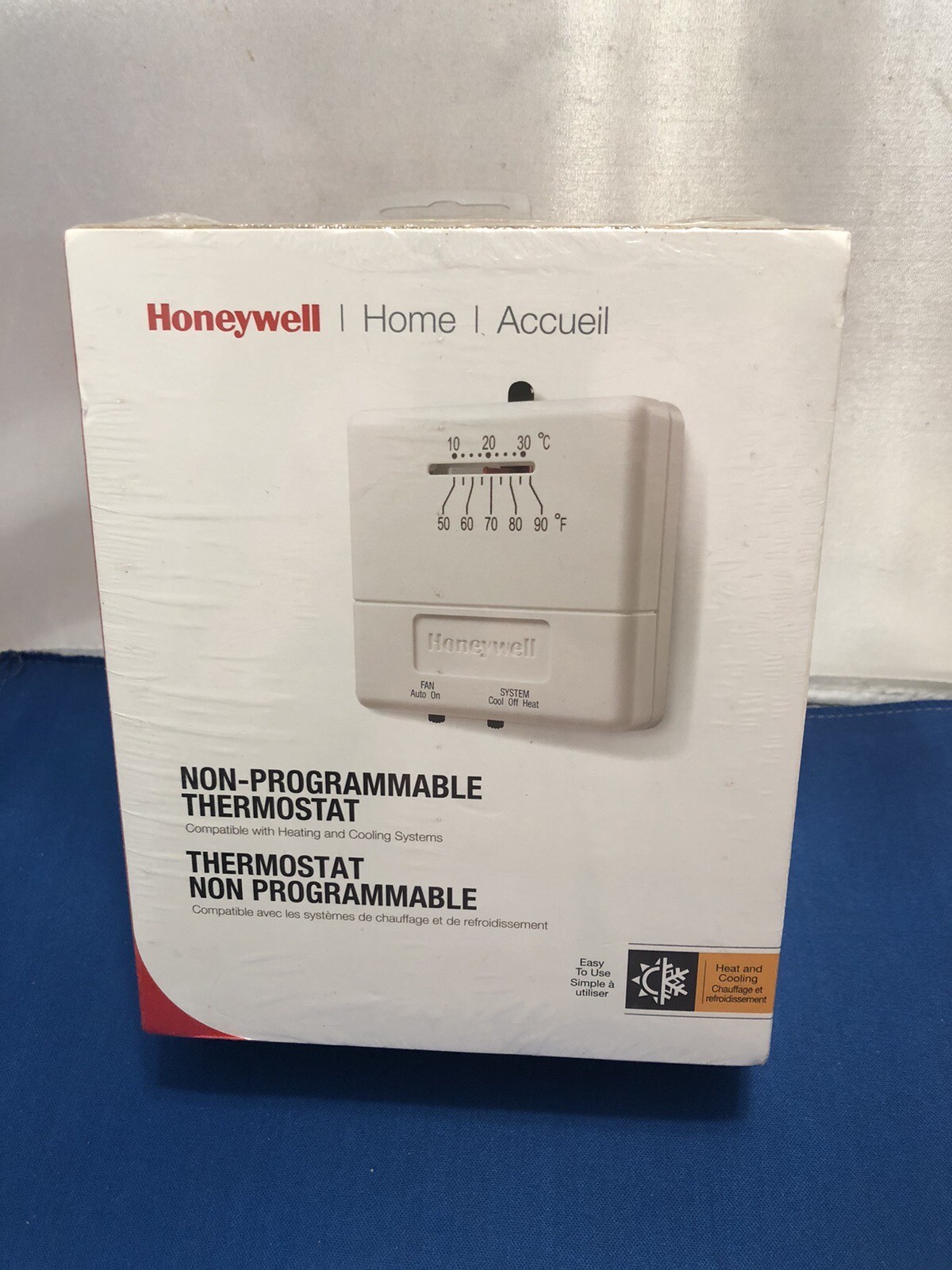 NEW Honeywell Install Non Programmable White Simple Heat Cool