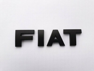 Neu schwarz 3D selbstklebend Auto Buchstaben Abzeichen Emblem Aufkleber Rechtschreibung Fiat