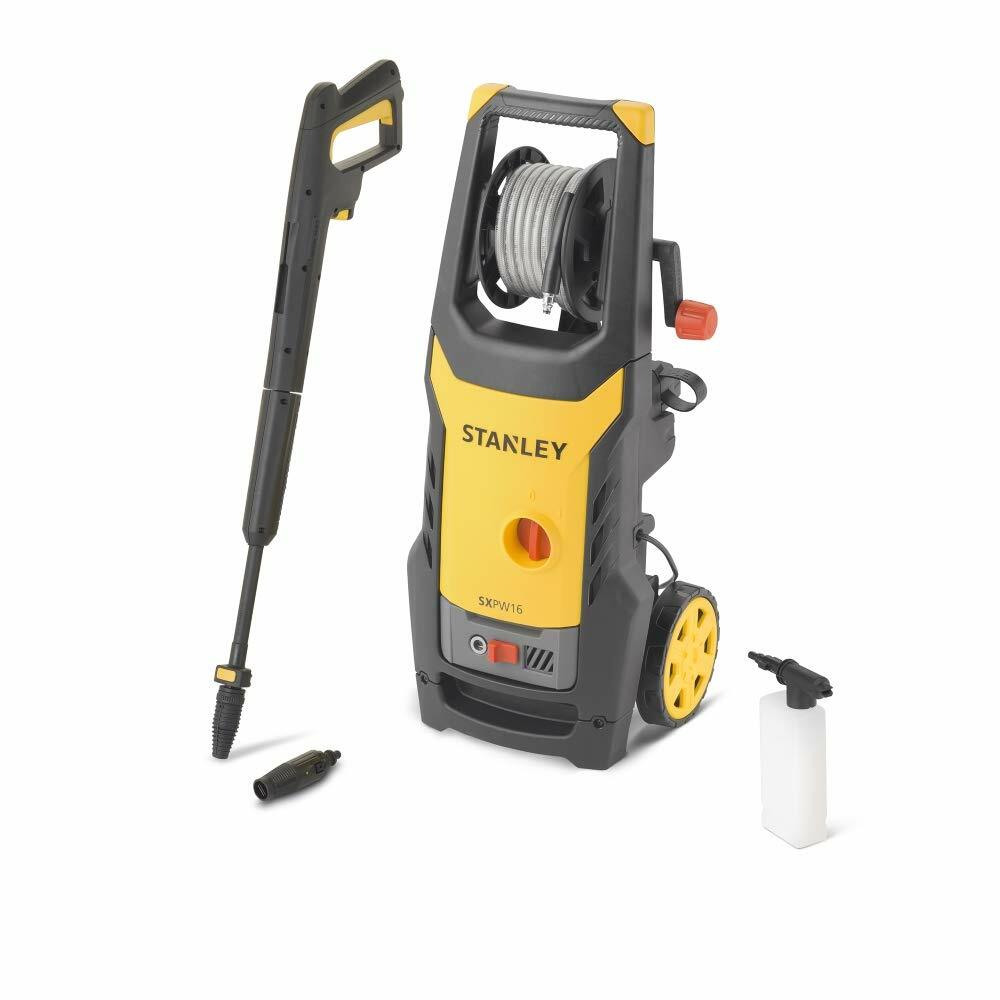 Stanley SXPW16E Idropulitrice ad Alta Pressione, 1600 W, 220 V, Giallo (V6L)