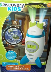 Discovery Kids Projection Rocketship Alarm Clock celestial ...