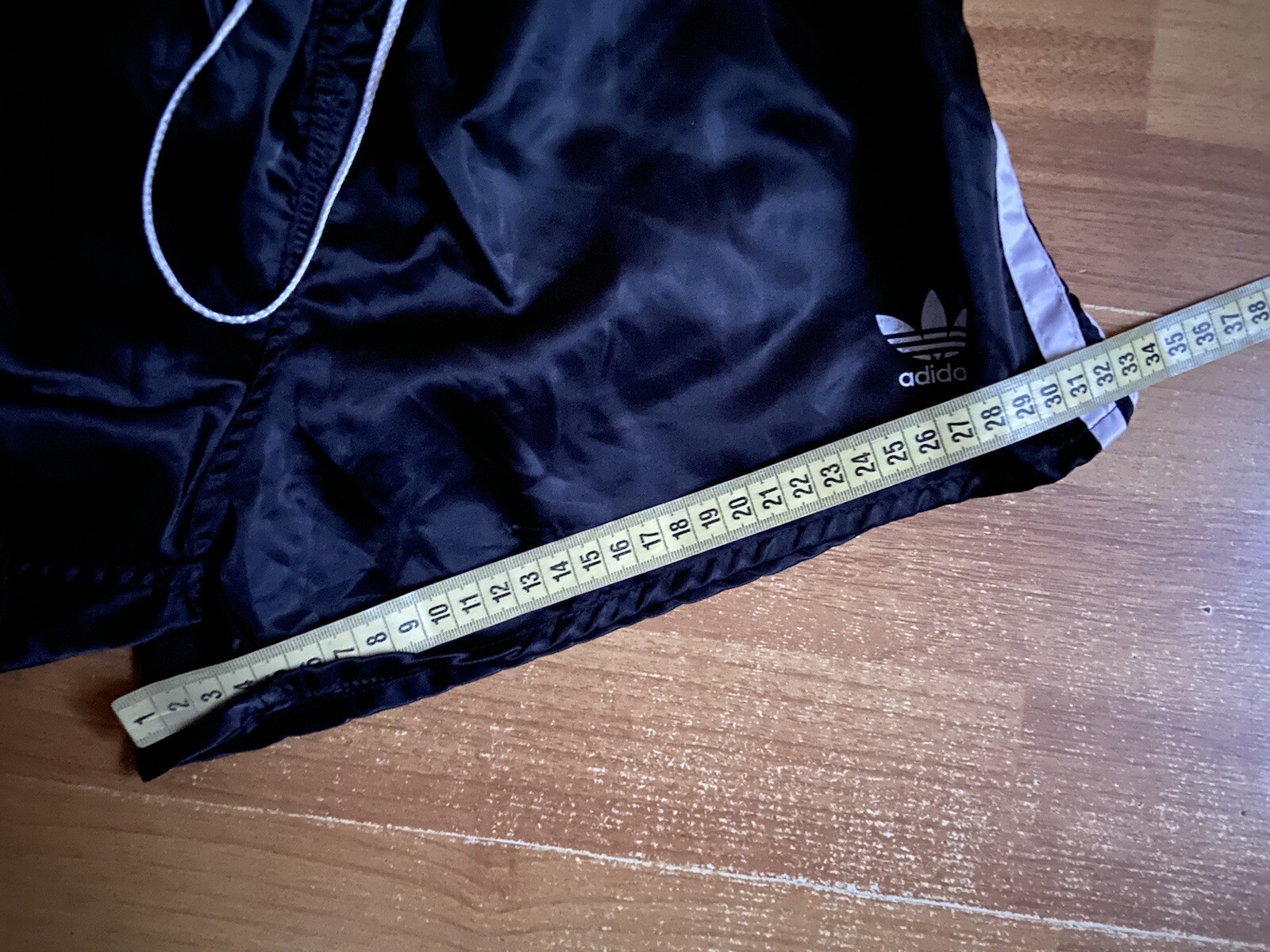 1980s ADIDAS VINTAGE SHORTS FOOTBALL SOCCER MEN sz M BLACK MADE IN WEST GERMANY image 10