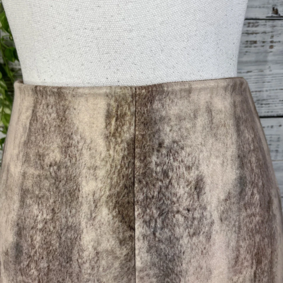 Catherine юбка размер 6 коричневый желтовато-коричневый искусственного меха карандаш колена повседневный карьера колледжа клуб - Изображение 4 из 4