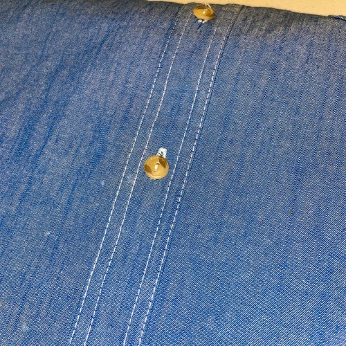 EUC Sean John Short Sleeve Chambray Cotton Denim Style Button Down Men's Size XL - Picture 7 of 7