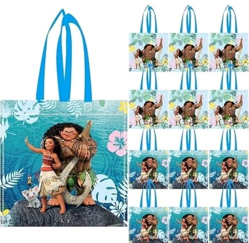 12PCS Disney Moana & Maui Goodie bags Birthday Small Party Favor Bags Gift