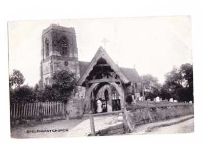 Alte Postkarte Speldhurst Kirche Tunbridge Wells Kent England (unbesendet)