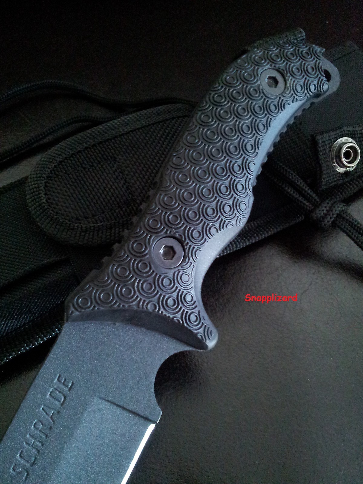 Schrade SCHF36 Extreme Survival Knife +Ferro Rod &Hone Bushcraft Camp