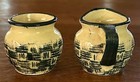 VINTAGE HAND PAINTED CREAMER & SUGAR BOWL MADE IN JAPAN — photo 2