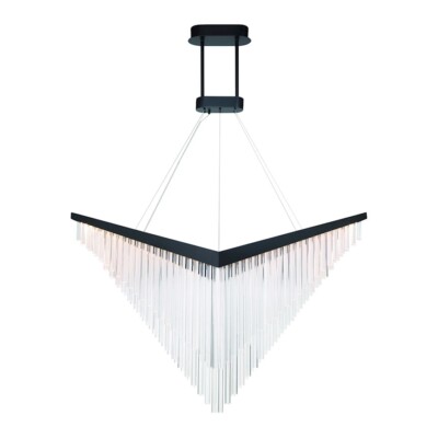 Eurofase Vivien 1 Light 60'' LED Chandelier, Black - 47188-020