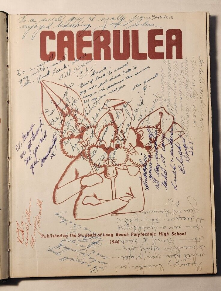 1946 LONG BEACH POLY HIGH SCHOOL YEARBOOK CAERULEA LONG BEACH CA EBay 1946-long-beach-poly-high-school-yearbook-caerulea-long-beach-ca-ebay