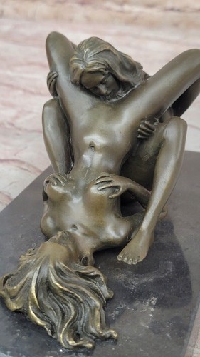 Nude Romance Two Women Bronze Sculpture Decorative Bronze Statue Figurine Sale - Picture 5 of 10