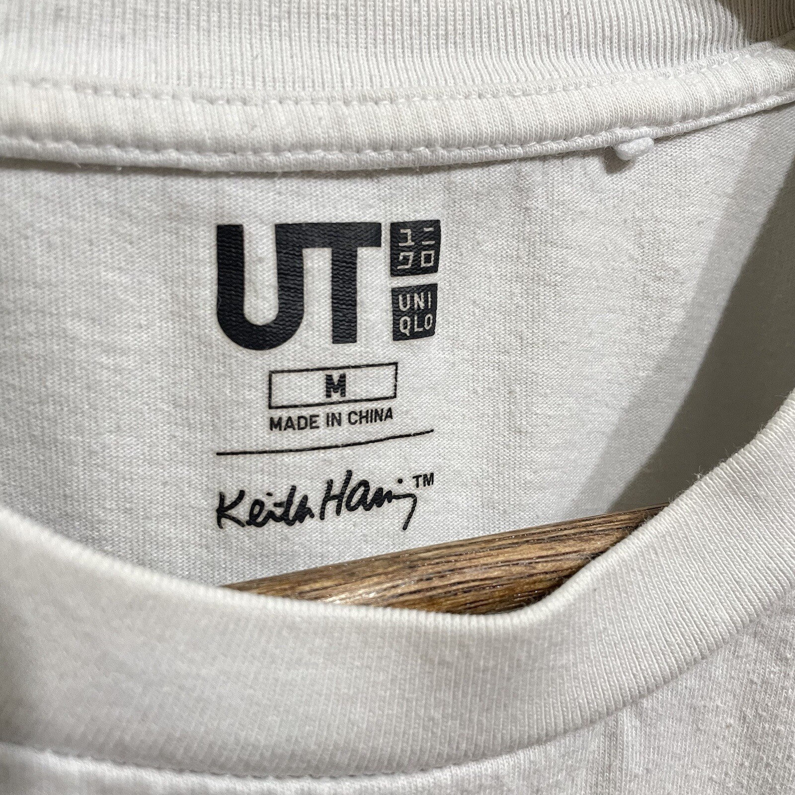 Uniqlo Keith Haring Embroidered Pocket Logo T Shirt W… Gem