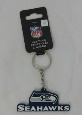 Seattle Seahawks Rubber Keychain Team Sports America NFL Bold Auto