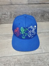 Super Mario Brothers Hat Youth OSFM Blue Mario Luigi Yoshi Adjustable SnapBack  