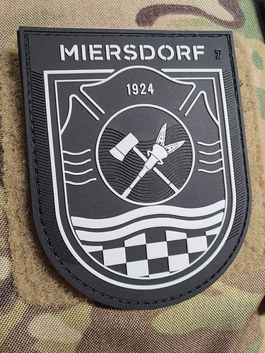 ARMATURA MIERSDORF, VIGILI DEL FUOCO patch da collezione, patch in gomma 3D - Foto 2 di 3