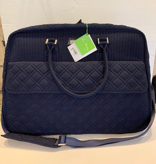 navy blue weekender bag