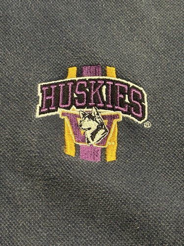 Vtg Pro Player UW Huskies Quarter Zip Pullover Sweater w/ Pockets Men’s Large - Picture 3 of 9