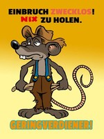 Holzschild 40X30 Cm Einbruch Zwecklos Geringverdiener Deko Geschenk Holz Schild
