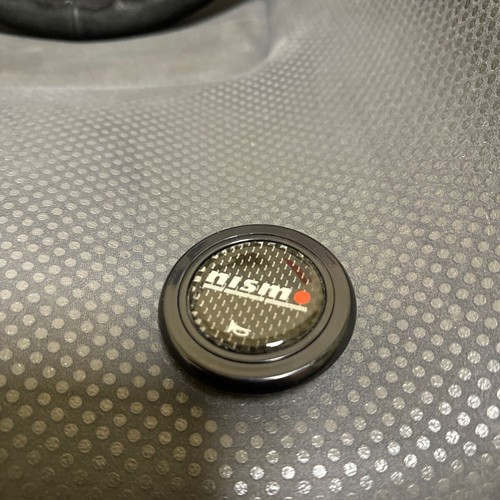 NISSAN Skyline GT-R BNR32 Nismo Backskin Steering Wheel 330F Gr.A Horn Button - Picture 3 of 3