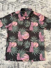 Bad Birdie Shirt Men  s Large Performance Polo Cheetah Black Golfing Golf