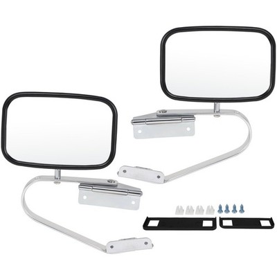 Pair Side View Manual Mirrors For 1980-1996 Ford F150 P/U/BRONCO Adjustment