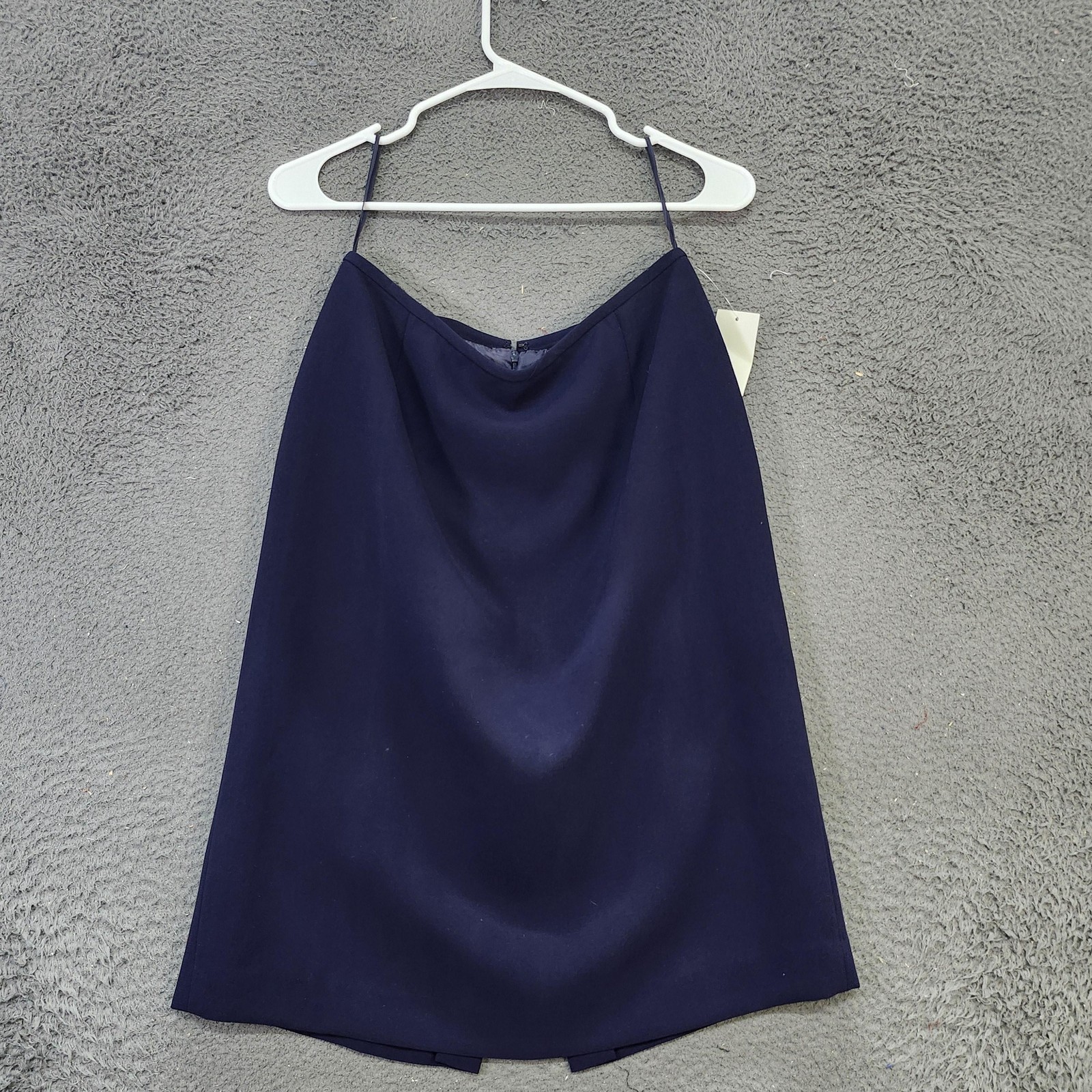 Tahari Arthur S Levine Skirt Womens 8 Purple Pencil Lined Back Slit Work Office