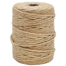 Vivifying Jute Twine, 165 Feet 4mm Thick Natural Jute Rope for Crafts, Garden...