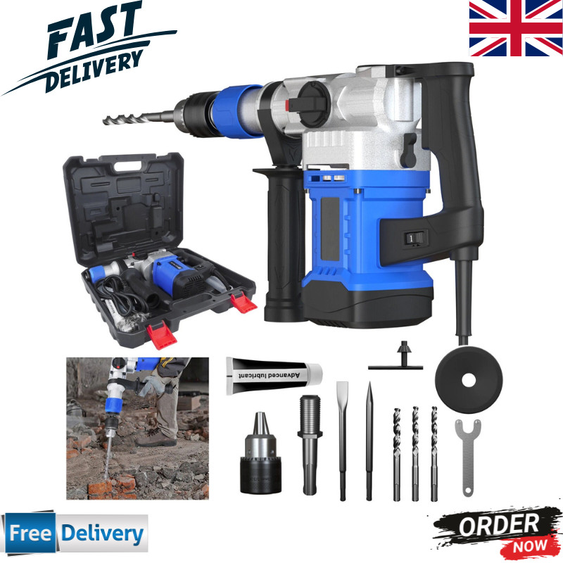 3500W Electric Rotary Jackhammer SDS PLUS Drill Demolition Jack Hammer Concrete