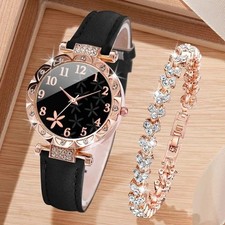 Watch For Ladies Women Girls Fashion Leather Strap Wristwatch Gift