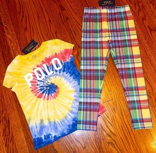 POLO RALPH LAUREN AUTHENTIC TODDLERS GIRLS BRAND NEW ORIGINAL 2Pc SET Sz 6, NWT