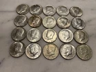 20 Kennedy 1968 D Half Dollars 40% Silver Very Good Condition # 33