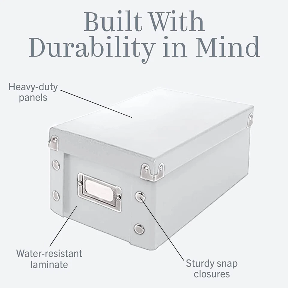 CD Storage Box - Pack of 1/2 - Durable Disc Holder with Lid to Store for Disc... - Image 2 of 4