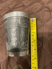 Mullinger Irish Pewter Drinking Cup With Celtic  Design 8 Ounces One Pair — photo 2