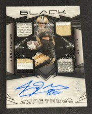 24 Panini Black - Jimmy Graham - 4 patch laundry tag auto - #CAP-JGM /99