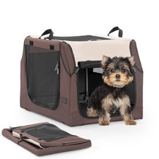 Petsfit Soft Dog Crate Travel Dog Crate - 24 Inch Sturdy Adjustable Structure