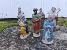 Santons Aludo Quiralu figurines en plomb anciennes figurines creche