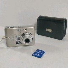 Nikon Coolpix L11 6.0MP Digital Camera Silver With SD Card & Camera Case TESTED