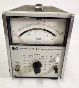 Hewlett Packard HP 3400A RMS Voltmeter Untested Great Condition - (F) #25C