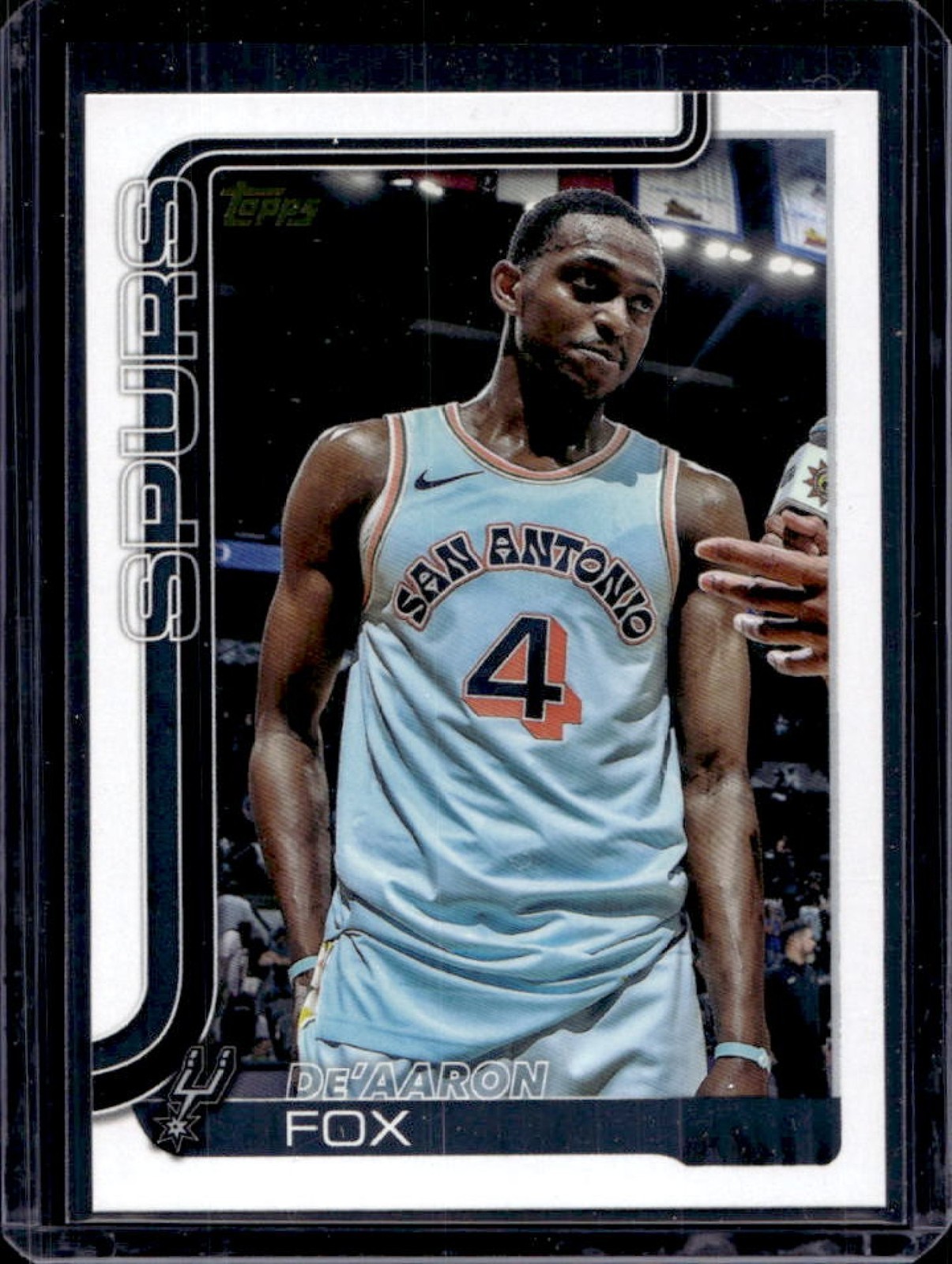 2025-26 Topps De'Aaron Fox Golden Mirror Image Variation SSP #196 Spurs