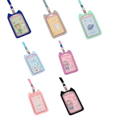 Trendy Cat Ear Silicone Card Holder Sleeve Keep Your Cards Safe and Fashionable
