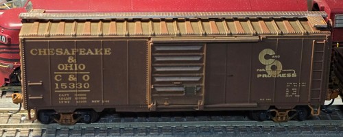 Coche de carga Athearn C&O 40’ #15330 Pro desgastado, Kadees | Zustand: Used