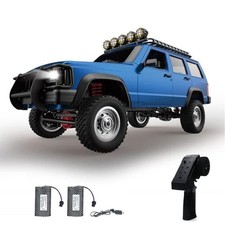 GoolRC RC Rock Crawler, 1:12 Scale Remote Control Car, 2 Batteries, Blue