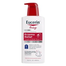 Eucerin Baby Eczema Relief Cream Body Wash, Fragrance Free Eczema Body Wash ...
