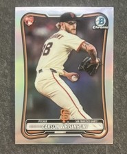 Carson Whisenhunt 2026 Bowman Chrome Red Logo Refractor Rookie SP Giants RC #16