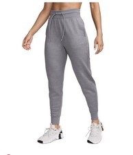 Nike Women's Dri-Fit Standard Fit Hi Rise 7/8 Sweatpants Gray Size Medium NWT