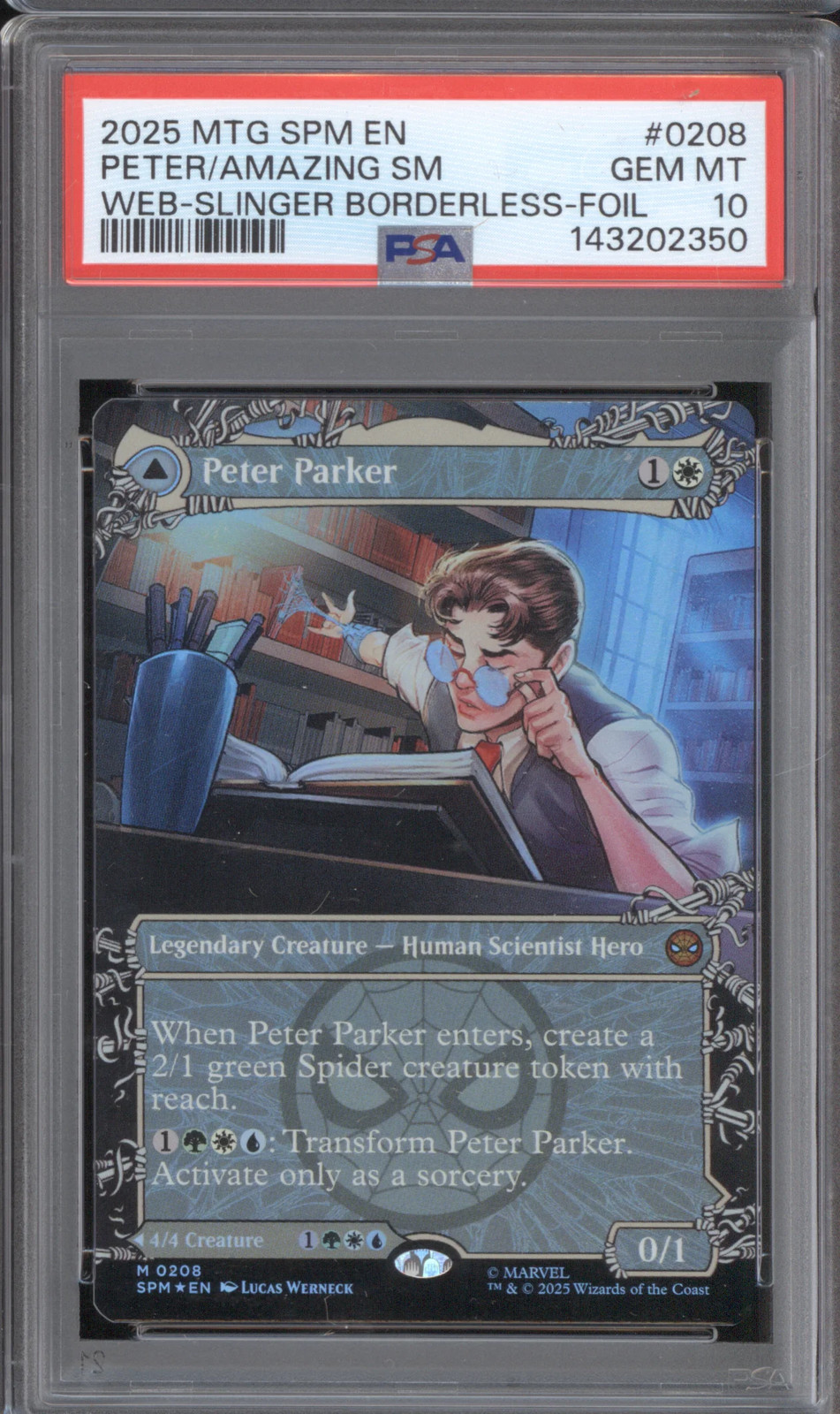 2025 MTG MAGIC THE GATHERING MARVEL'S SPIDER-MAN #0208 Peter/Amazing Sm front